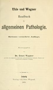 Cover of: Handbuch der allgemeinen Pathologie