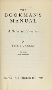 Cover of: The bookman's manual: a guide to literature