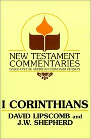 Cover of: New Testament Commentary on First Corinthians (New Testament Commentaries (Gospel Advocate))