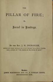 Cover of: The pillar of fire, or, Israel in bondage