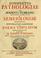 Cover of: Conspectus pathologiae ad dogmata Stahliana praecipue adornatae et semeiologiae potissimum Hippocratico-Galenicae in forma tabularum repraesentatus