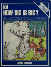 Cover of: How big is big?: maths rhymes to read together