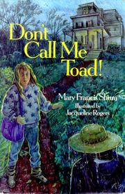 Cover of: Don't call me Toad!