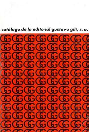 Cover of: Catalogo de la Editorial Gustavo Gili, S.A.