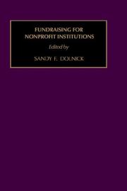 Cover of: Fundraising for nonprofit institutions