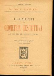 Elementi di Geometría Descrittiva by C. Ranelletti