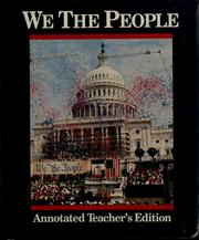 Cover of: We the people: citizens and their government