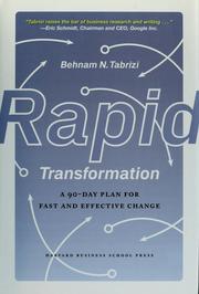 Cover of: Rapid transformation: a 90-day plan for fast and effective change