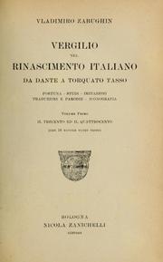 Cover of: Vergilio nel rinascimento italiano da Dante a Torquato Tasso by Janez Zabukovec