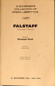 Cover of: Falstaff by Giuseppe Verdi