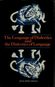 Cover of: The language of dialectics and the dialectics of language