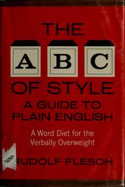 Cover of: The ABC of style by Rudolf Flesch