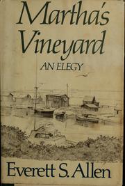 Cover of: Martha's Vineyard: an elegy