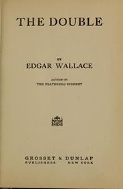 Cover of: The double by Edgar Wallace