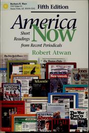 Cover of: America now: short readings from recent periodicals