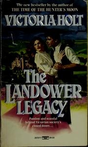 Cover of: The Landower legacy by Victoria Holt [i.e. Jean Plaidy]