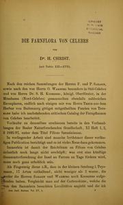 Cover of: Die Farnflora von Celebes