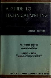 Cover of: A guide to technical writing by William George Crouch