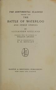 Cover of: The battle of Waterloo: and other stories