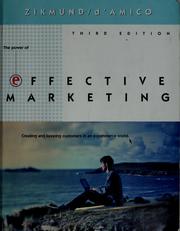 Cover of: Effective marketing by William G Zikmund, William G. Zikmund