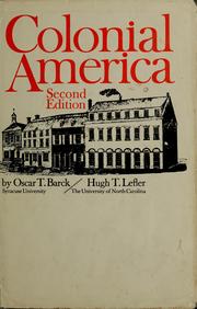 Cover of: Colonial America