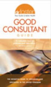 DR FOSTER\\\\\'S GOOD CONSULTANT GUIDE by DR FOSTER