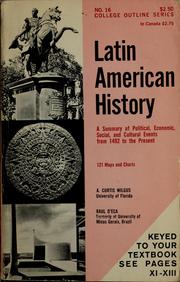 Cover of: Latin American history by A. Curtis Wilgus
