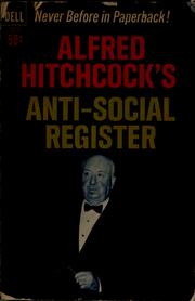 Cover of: Anti-social register by Alfred Hitchcock