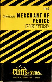 Cover of: The merchant of Venice: notes