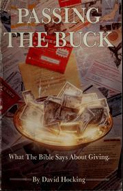 Cover of: Passing the buck