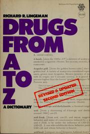 Cover of: Drugs from A to Z by Richard R. Lingeman