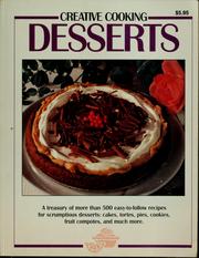 Cover of: Creative cooking: desserts