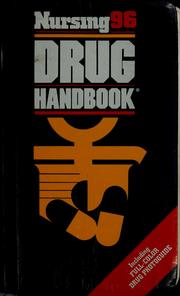 Cover of: Nursing96 drug handbook