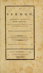 Cover of: Mr. Foster's funeral sermon, occasioned by the death of Josiah Hartweel [i.e. Hartwell]