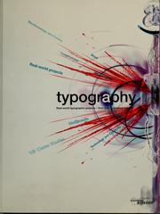 Cover of: Typography: Real-world typographic projects - from brief to finished solution