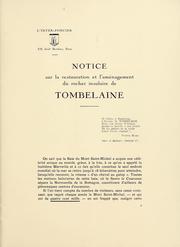 Notice sur la restauration et l'amňagement du rocher insulaire de Tombelaine by Inter-Foncier