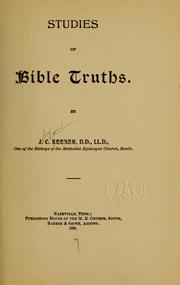 Cover of: Studies of Bible truths.