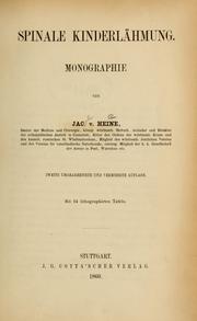 Cover of: Spinale Kinderlähmung: Monographie