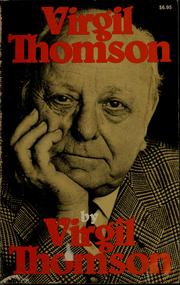 Cover of: Virgil Thomson by Virgil Thomson