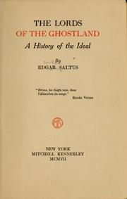 Cover of: The lords of the ghostland by Edgar Saltus