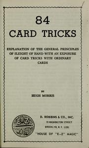 Cover of: 84 card tricks by Hugh Morris