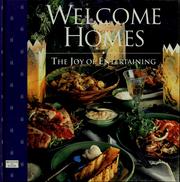 Cover of: Welcome Homes: the joy of entertaining