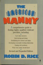 Cover of: The American nanny