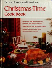 Cover of: Better homes and gardens Christmas time cook book. by 