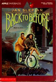Cover of: Back to before by Jan Slepian