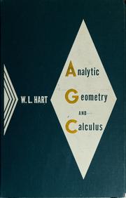 Cover of: Analytic geometry and calculus.
