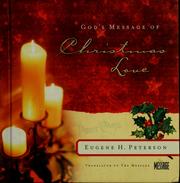 Cover of: God's message of Christmas love