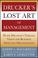 Cover of: Drucker's lost art of management