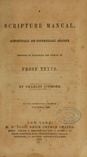 Cover of: A Scripture manual