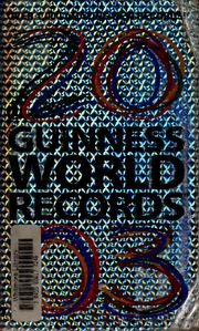 Cover of: Guinness world records 2003